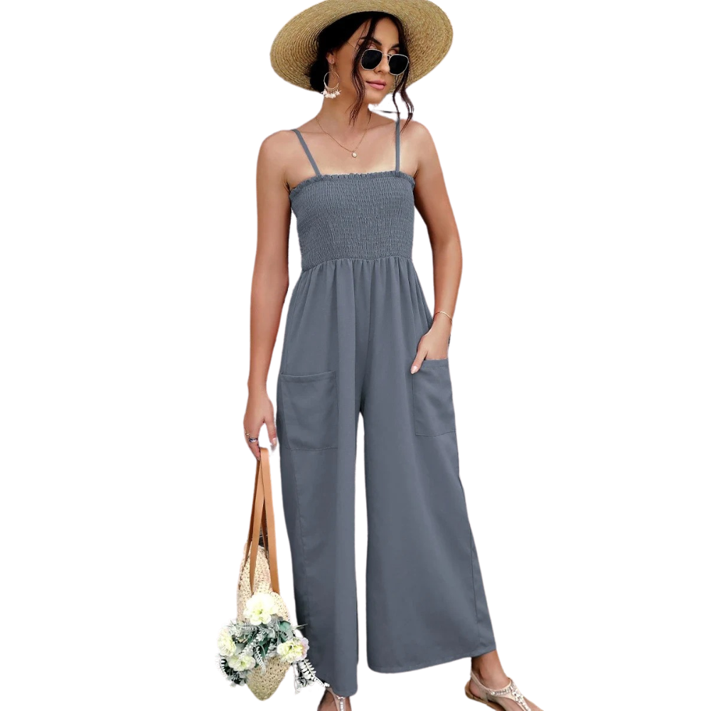 Vintage Spaghetti Strap Romper til kvinder