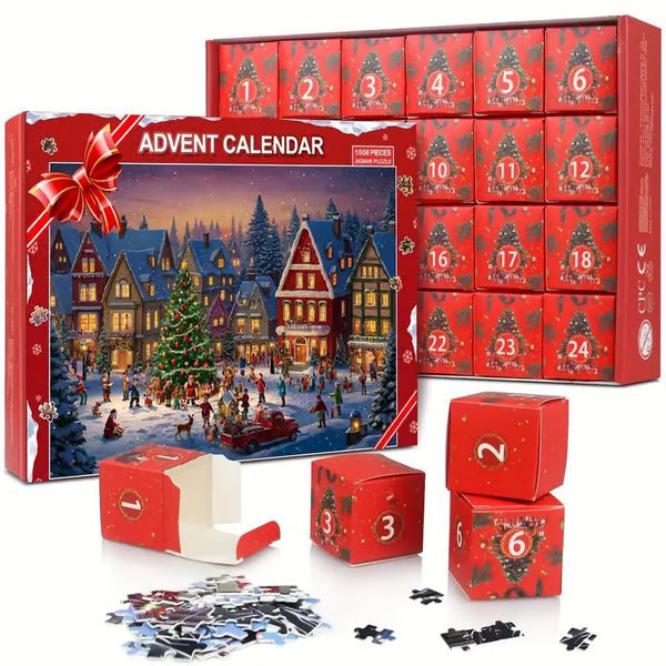 PuzzleFest | Jule Countdown Puzzle Overraskelsesæske – 24 dage fyldt med magi & kreativitet