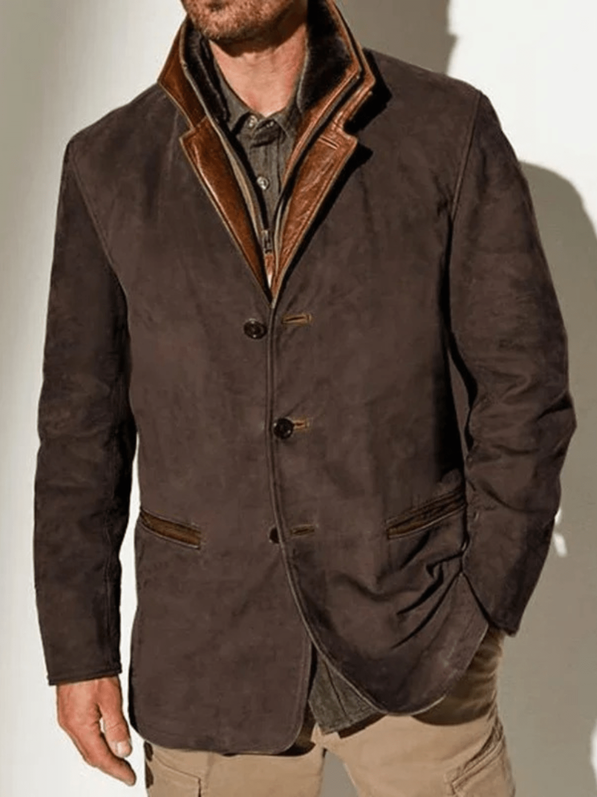 Vern Herrejakke – Elegant & Holdbar Vintage Læderjakke med Tidøst Stil