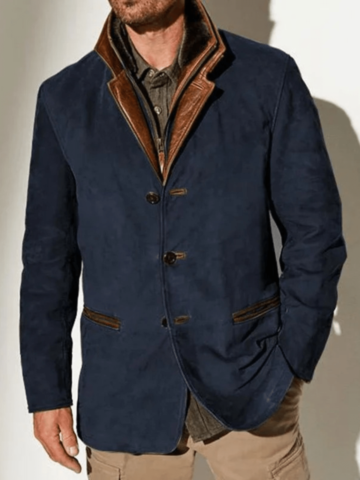 Vern Herrejakke – Elegant & Holdbar Vintage Læderjakke med Tidøst Stil