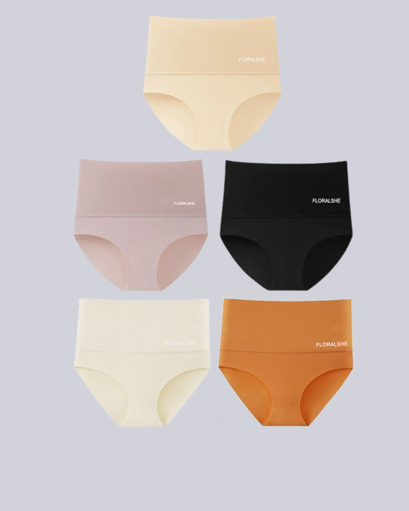 LuxeSilhouette 5-Pack Høj Talje Trusser | Perfekt mavekontrol for en slankere figur-zarada.dk